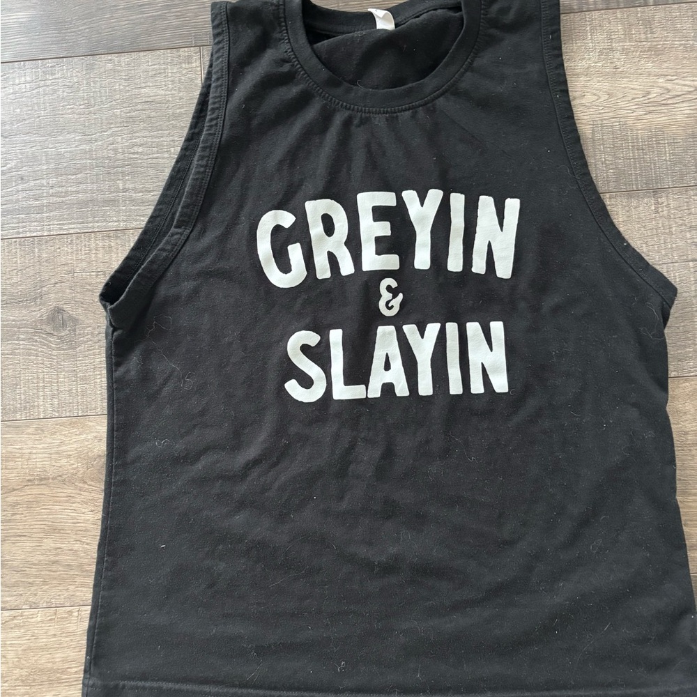 Black Muscle Tee -